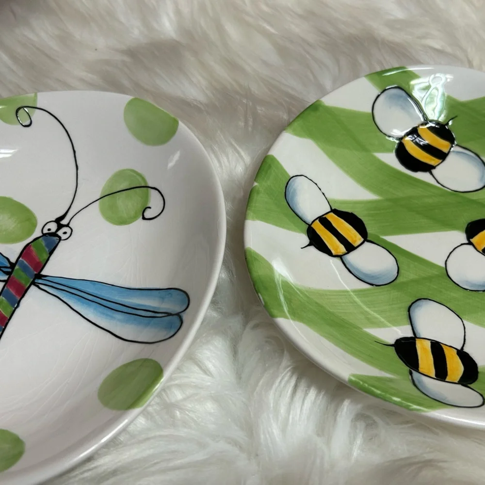 Whimsy Collection Jill Seale Boston Warehouse Set of 4 Plates - Picture 4 of 16